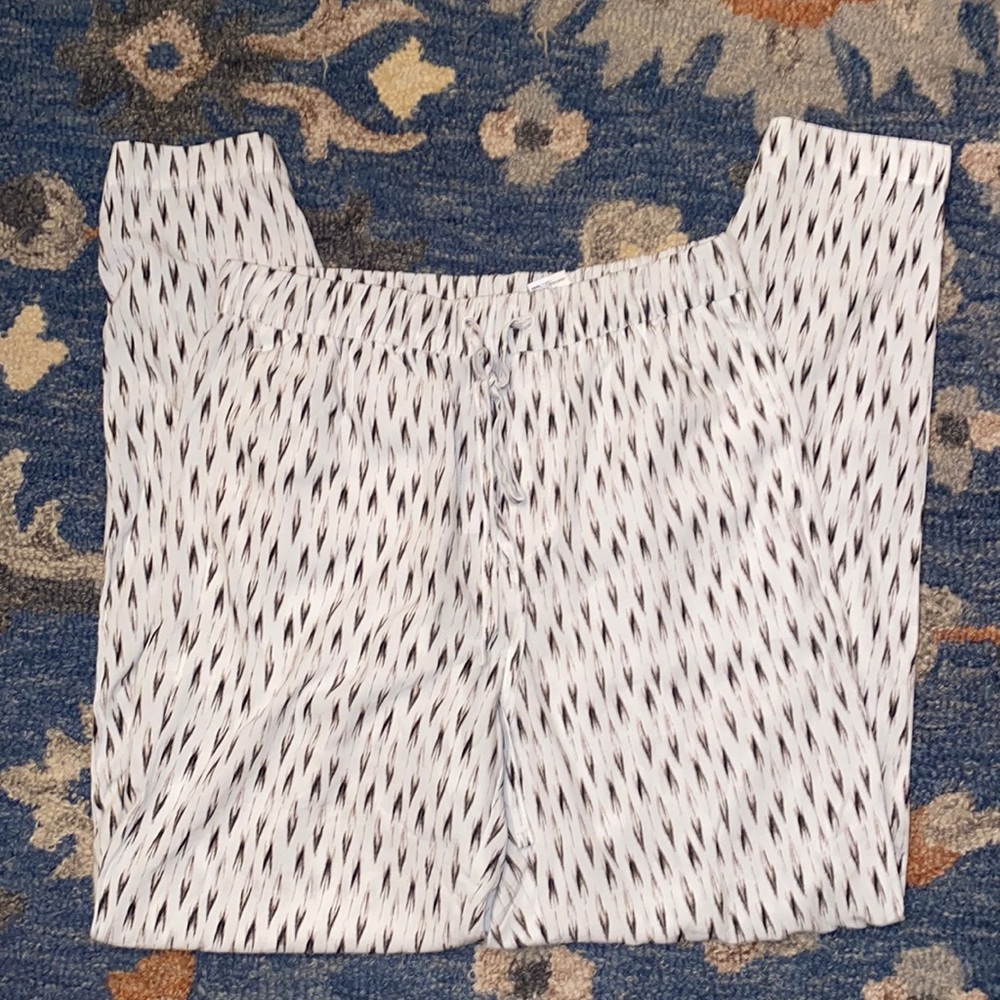 Banana Republic White Viscose Pants